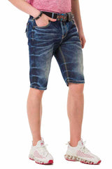 CK251 Bermudas de hombre desgastadas