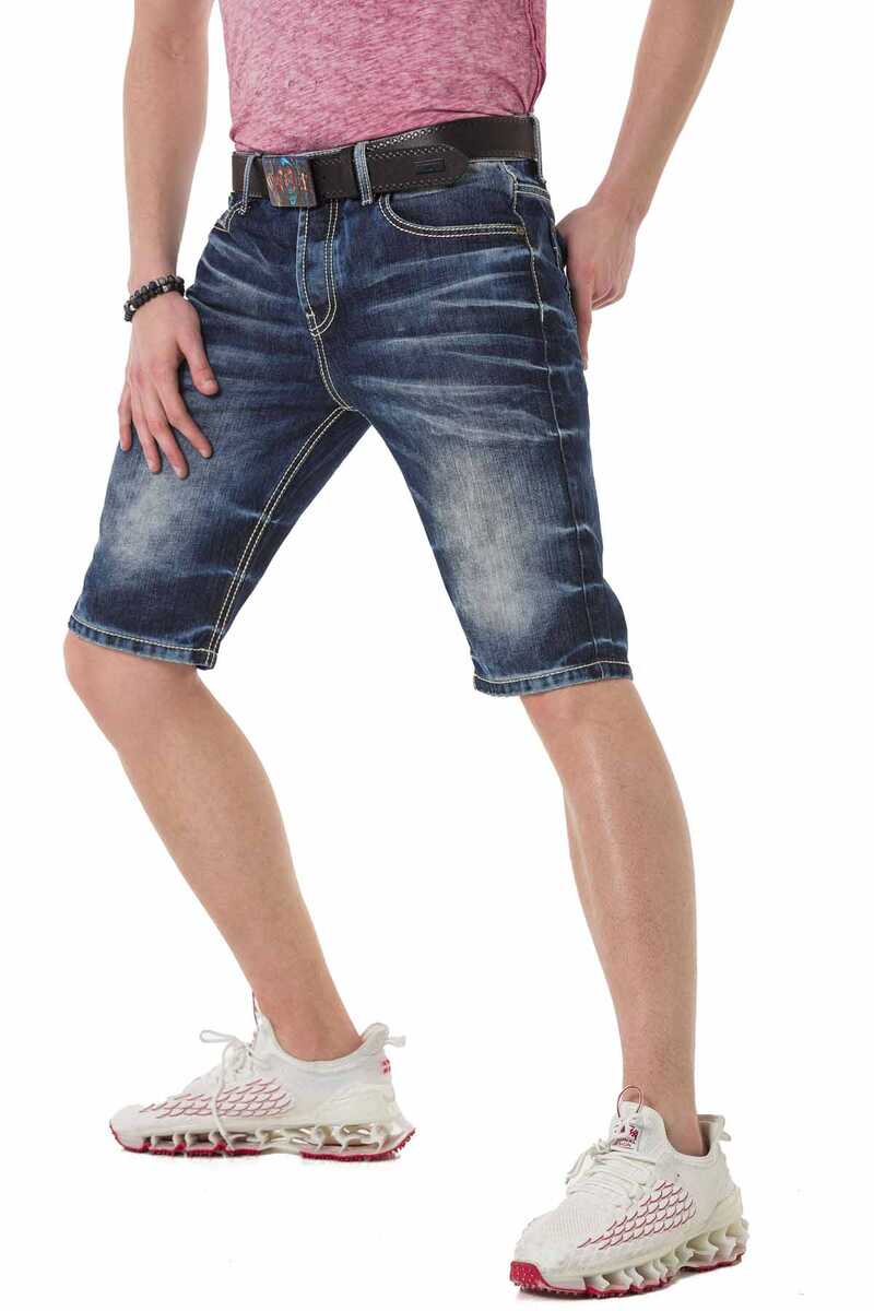 CK251 Bermudas de hombre desgastadas