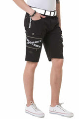 CK253 Herren Capri Shorts mit trendigen Cargotaschen