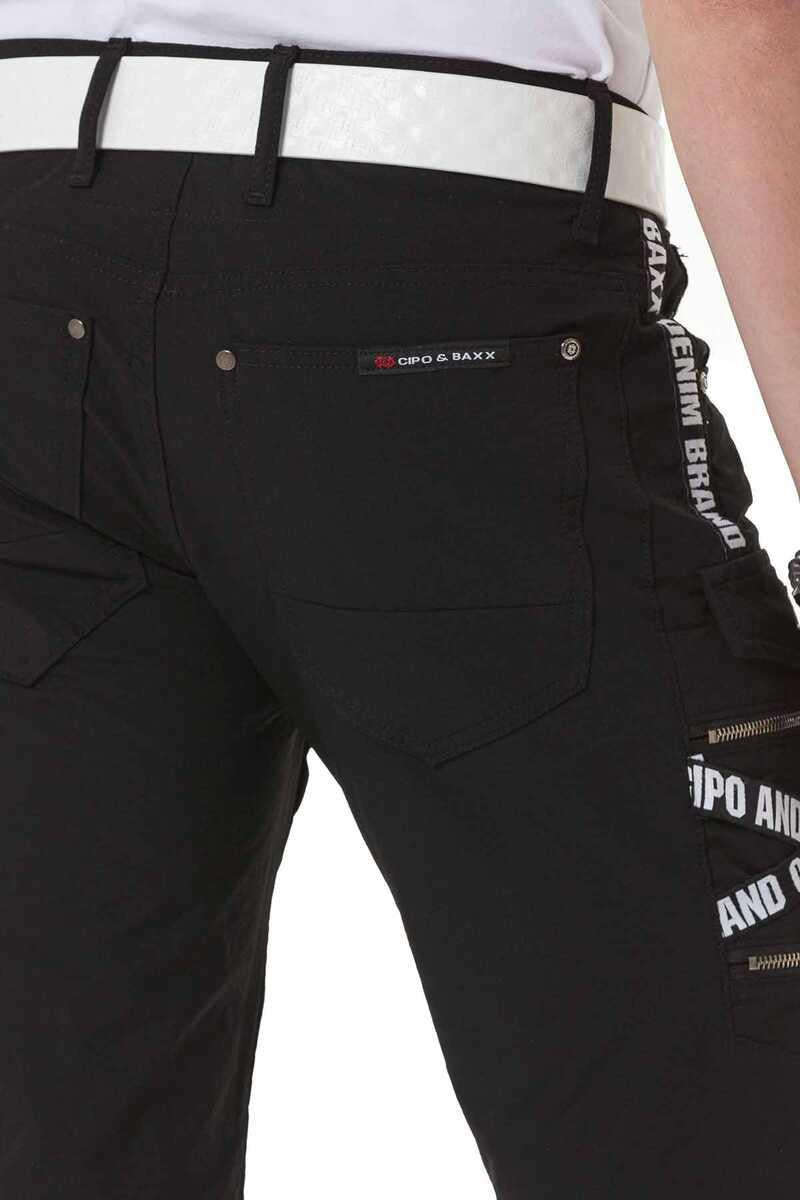 CK253 Herren Capri Shorts mit trendigen Cargotaschen