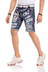 CK255 Bermudas de hombre con un llamativo motivo de calavera