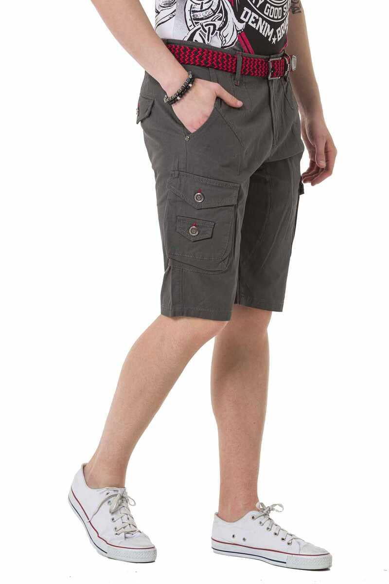 CK265 men Capri shorts with practical cargot bags