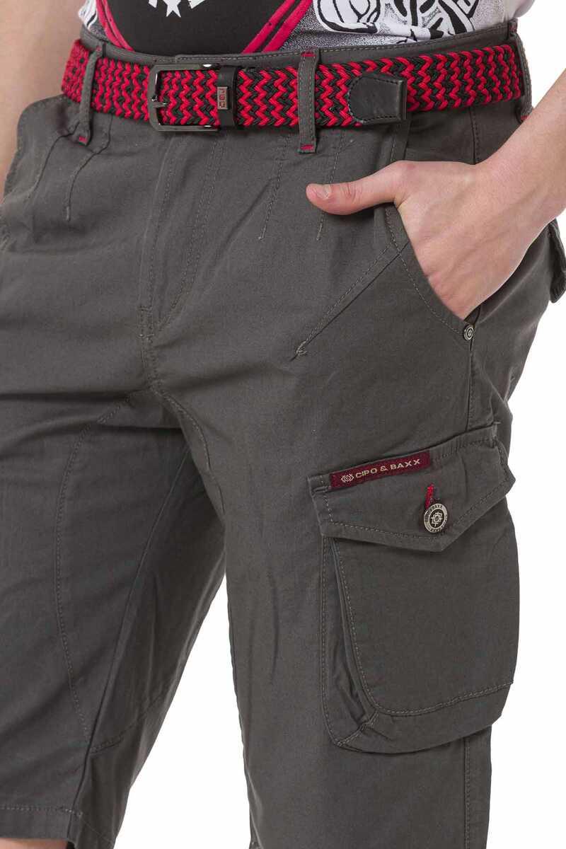 CK265 men Capri shorts with practical cargot bags