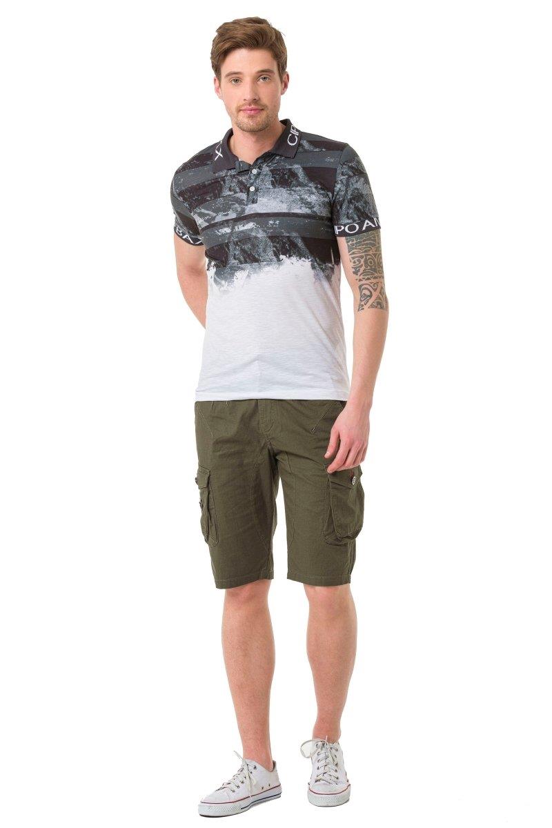 CK265 men Capri shorts with practical cargot bags
