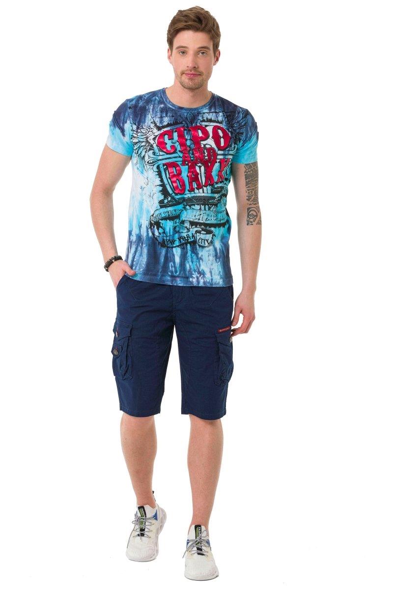 CK265 men Capri shorts with practical cargot bags