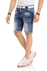 CK266 Men Capri Shorts con un bordado de marca genial