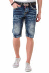 Ck268 men Capri shorts with contrast seams