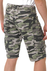 CK286 Homme Capri en look camouflage décontracté