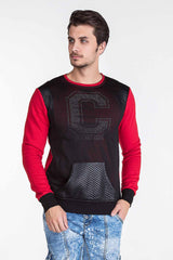 CL123 Herren Sweatshirt – Modernes Design mit Kontrastärmeln