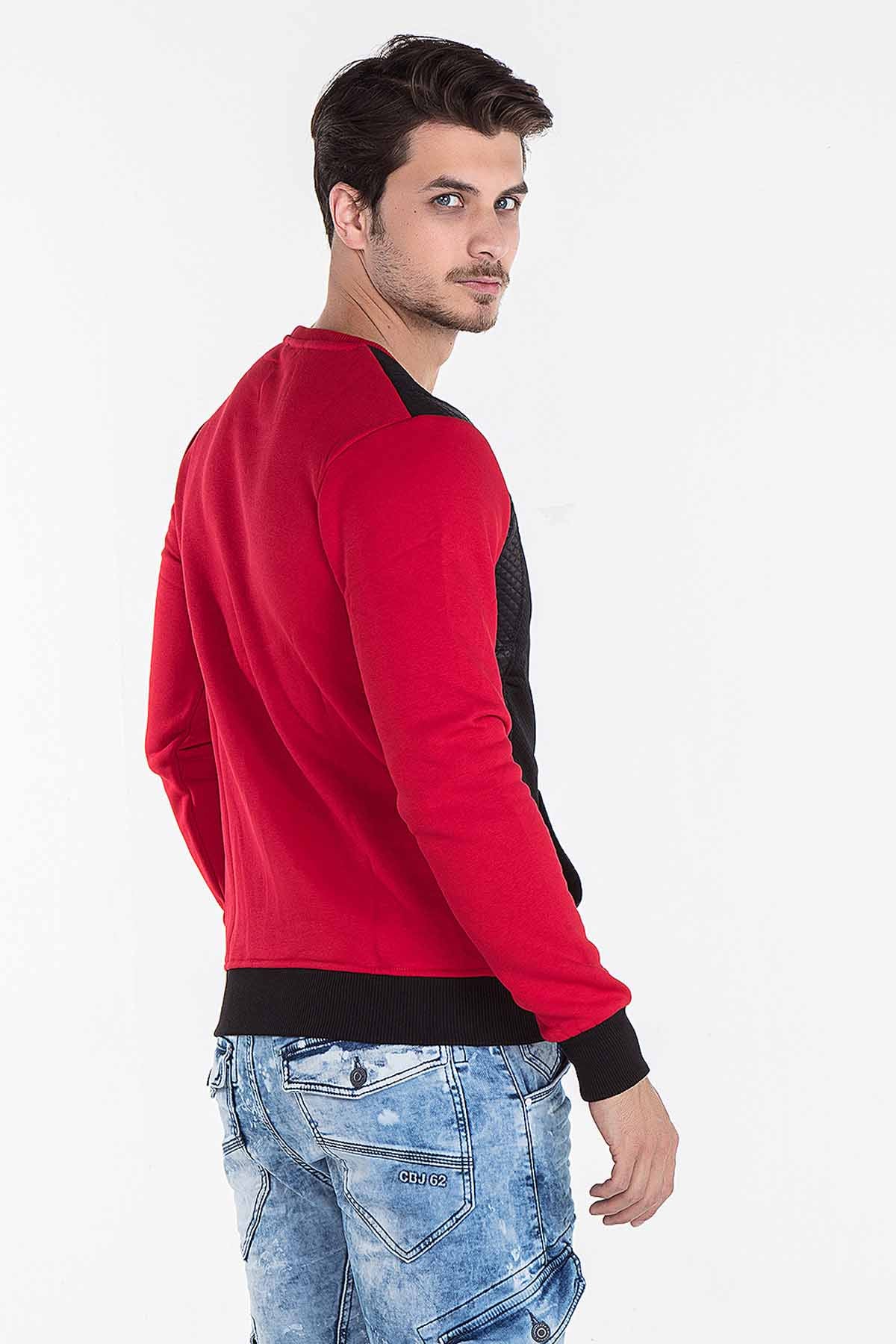 CL123 Herren Sweatshirt – Modernes Design mit Kontrastärmeln