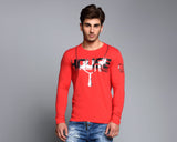CL136 – Langarmshirt mit Print, Baumwolle & Elasthan