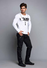 CL136 – Langarmshirt mit Print, Baumwolle & Elasthan