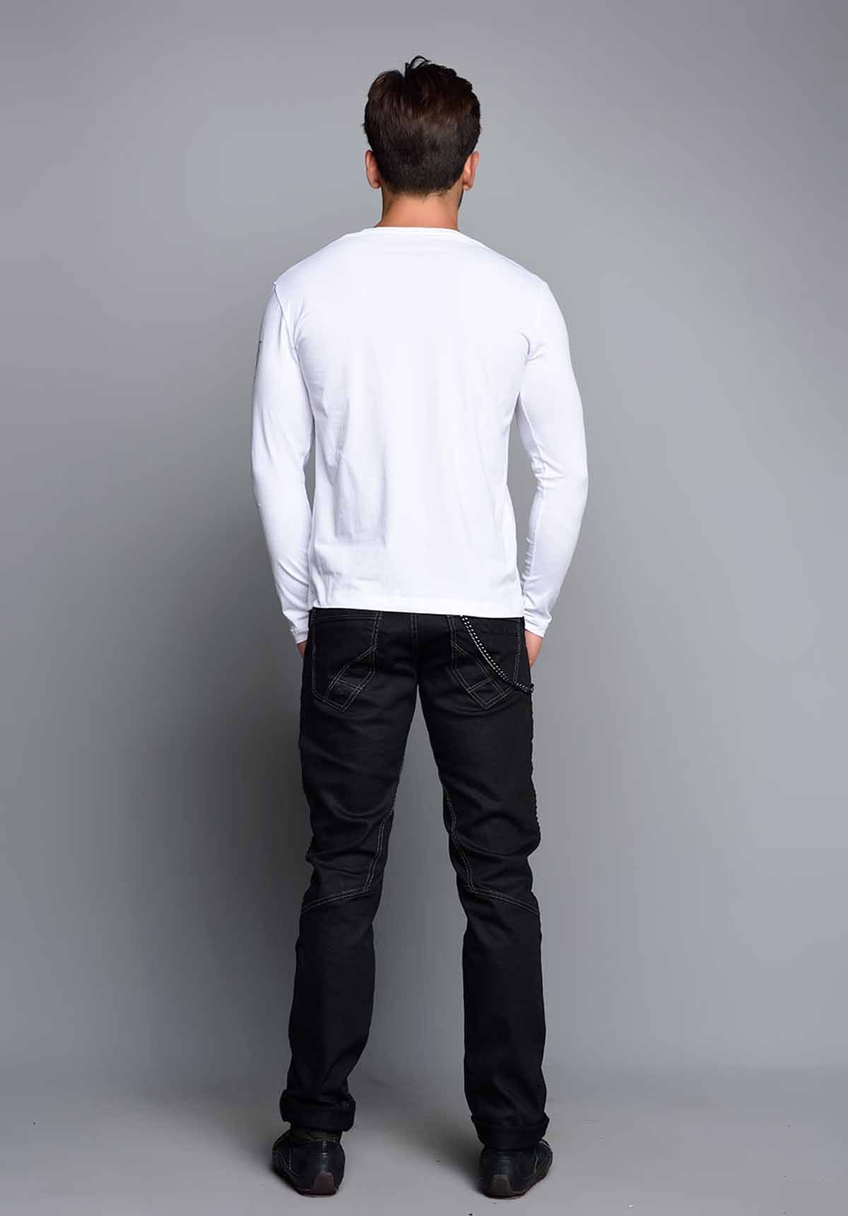 CL136 – Langarmshirt mit Print, Baumwolle & Elasthan