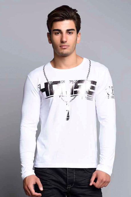 CL136 – Langarmshirt mit Print, Baumwolle & Elasthan