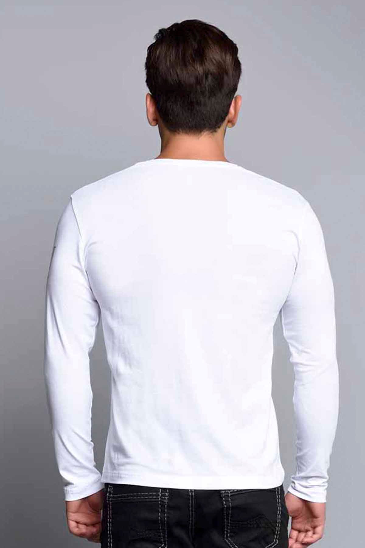 CL136 – Langarmshirt mit Print, Baumwolle & Elasthan