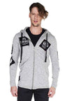 CL240 men's sweat jacket with cool embroidery