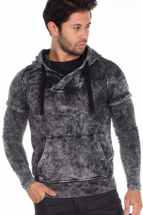 CL255 men hooded sweatshirt with great washing