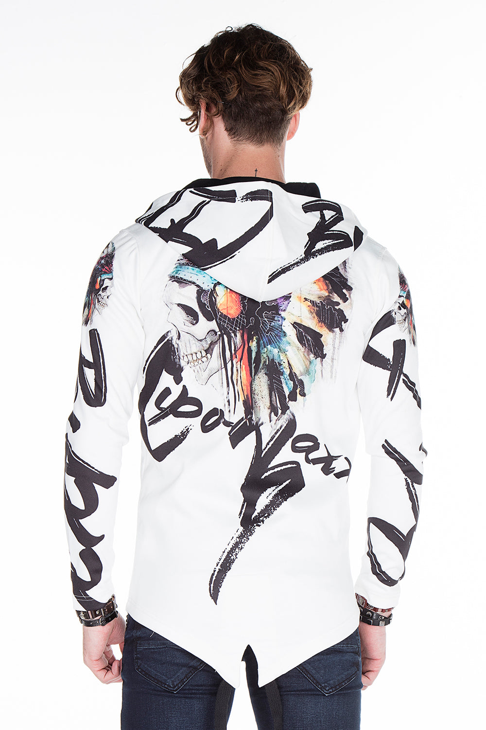 CL263 Chaqueta de sudor para hombres con estampado fresco