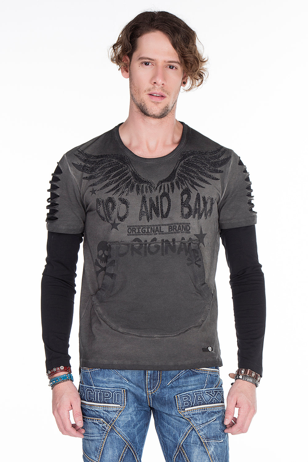 CL265 CAMISA LA LARGA MENOS CON EMPRESA GEMSTONE