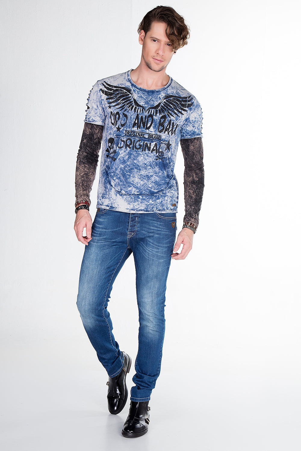 CL265 CAMISA LA LARGA MENOS CON EMPRESA GEMSTONE