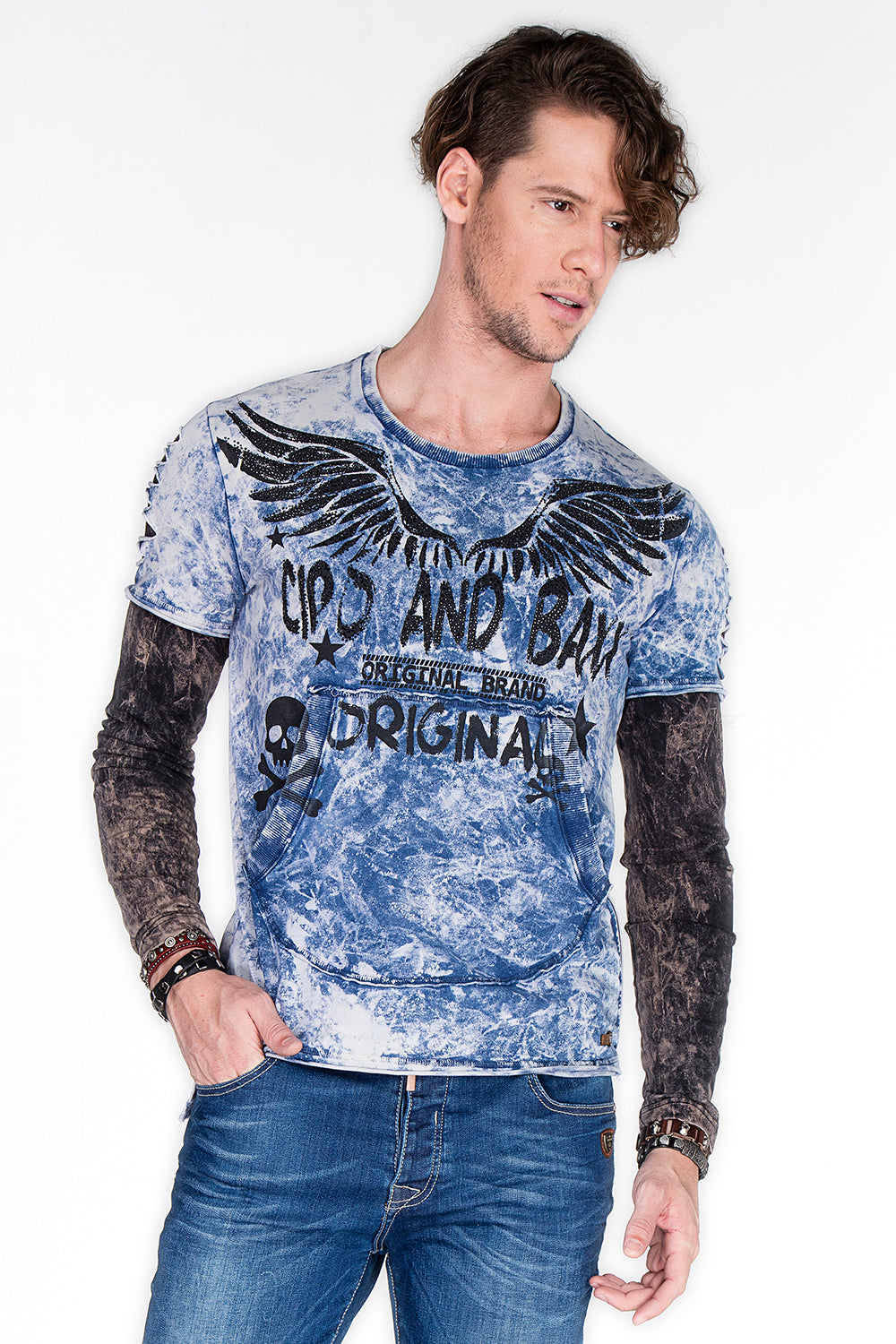 CL265 CAMISA LA LARGA MENOS CON EMPRESA GEMSTONE