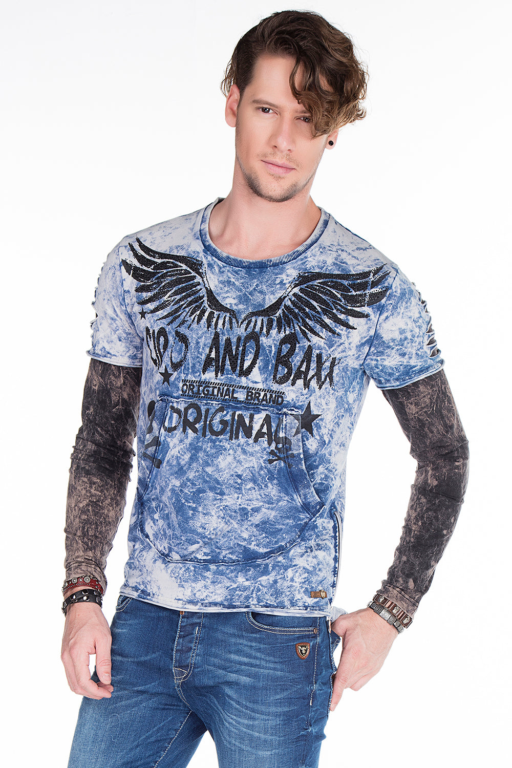 CL265 CAMISA LA LARGA MENOS CON EMPRESA GEMSTONE