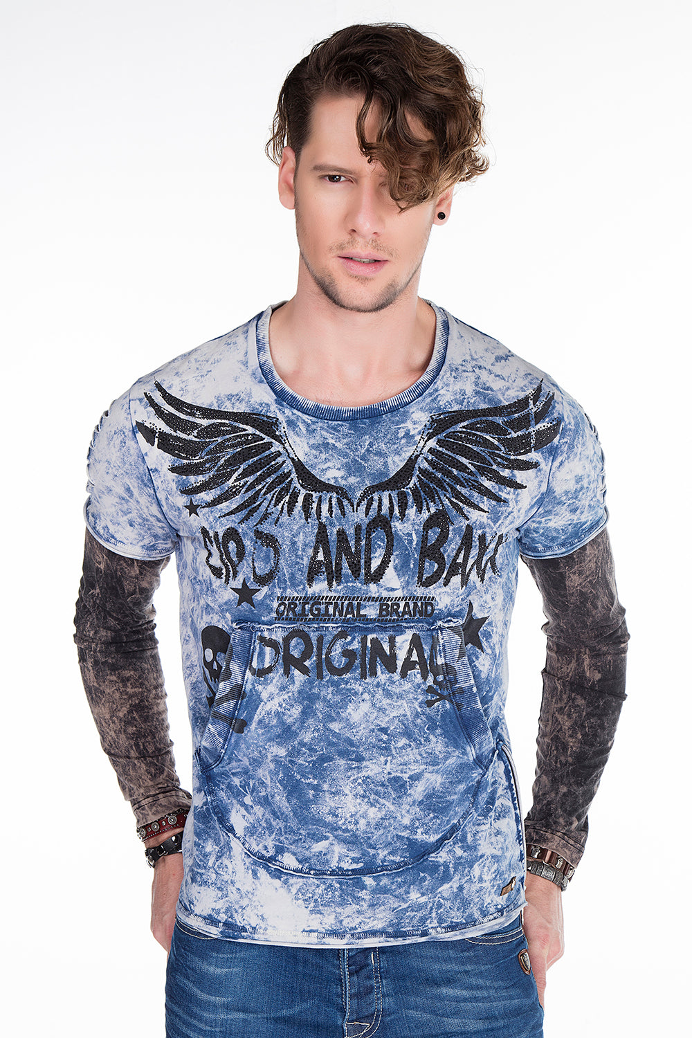 CL265 CAMISA LA LARGA MENOS CON EMPRESA GEMSTONE