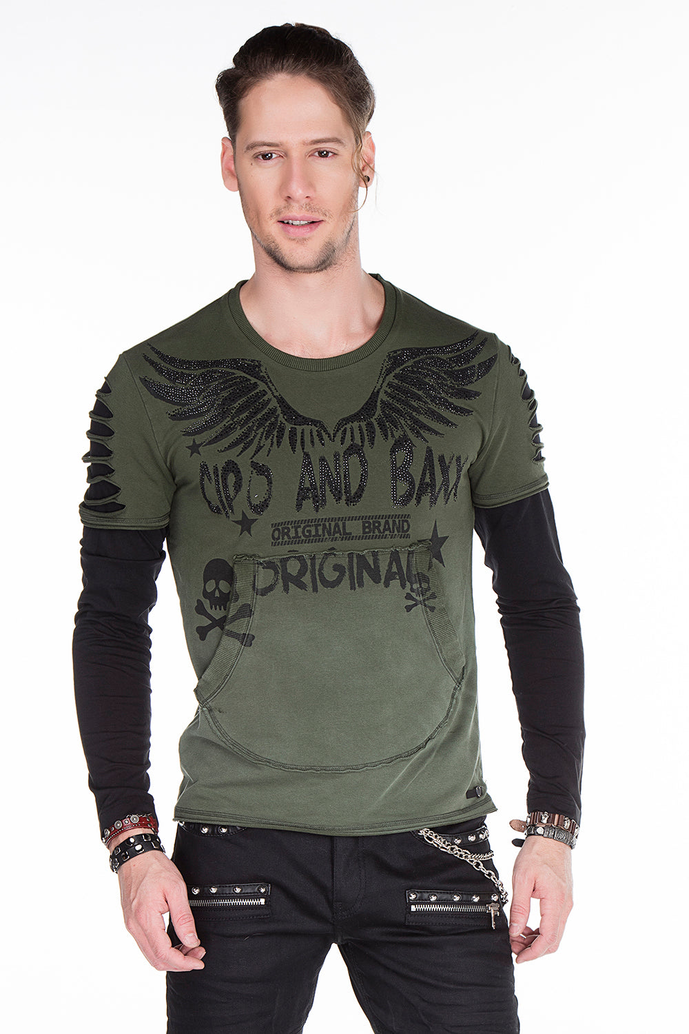 CL265 CAMISA LA LARGA MENOS CON EMPRESA GEMSTONE