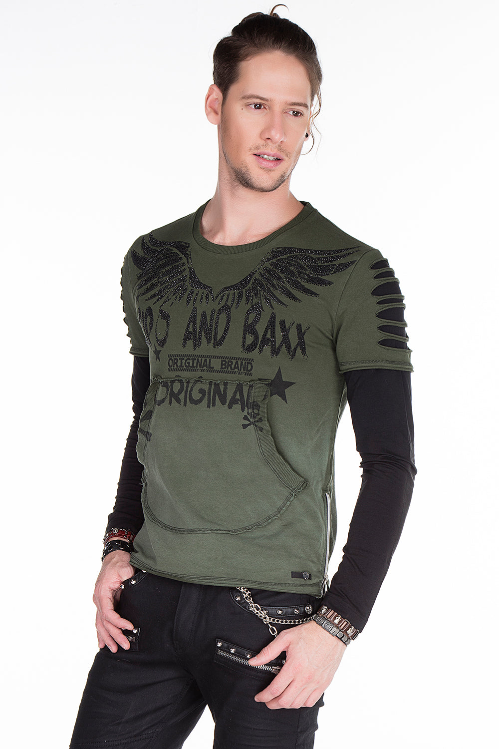CL265 CAMISA LA LARGA MENOS CON EMPRESA GEMSTONE