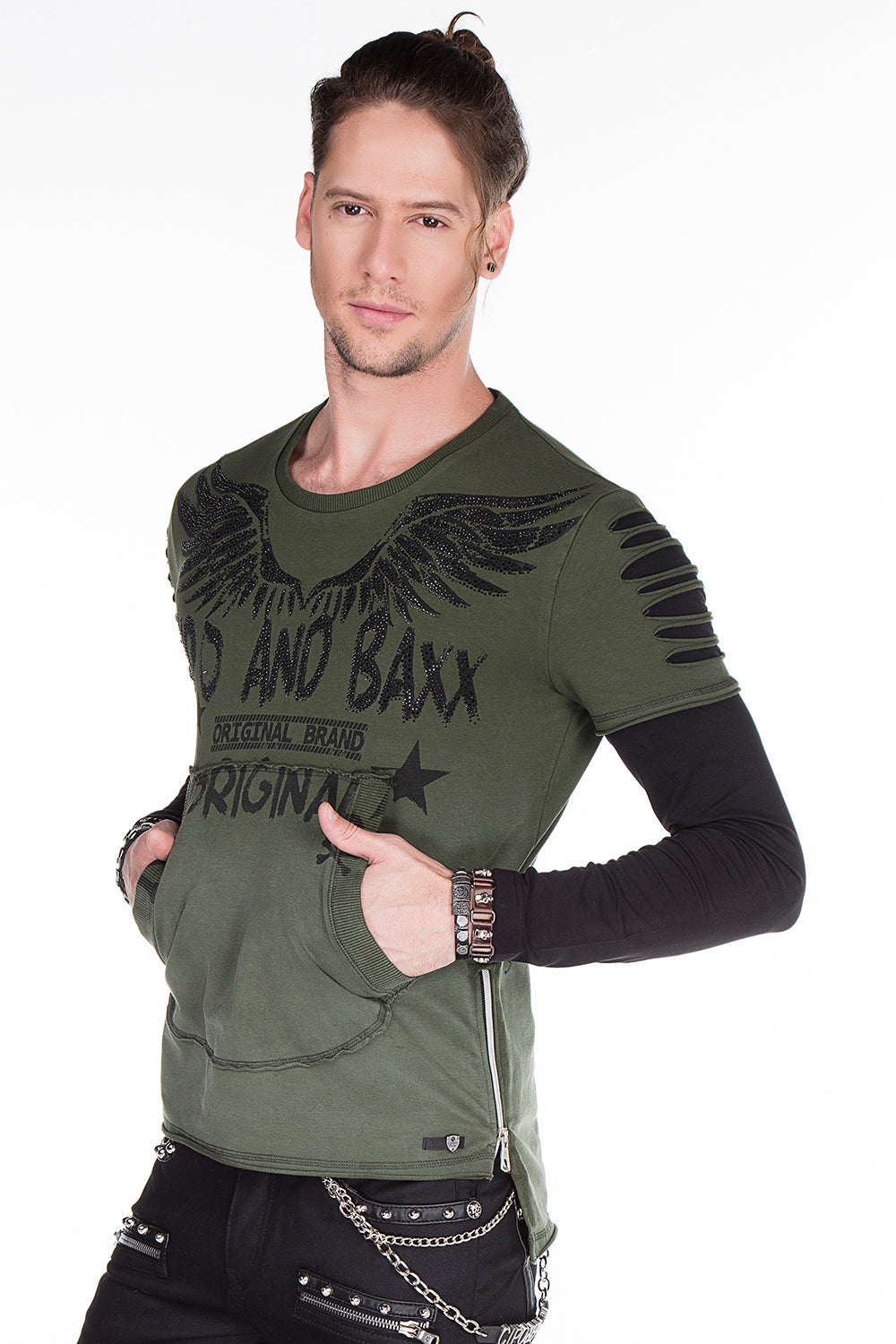 CL265 CAMISA LA LARGA MENOS CON EMPRESA GEMSTONE