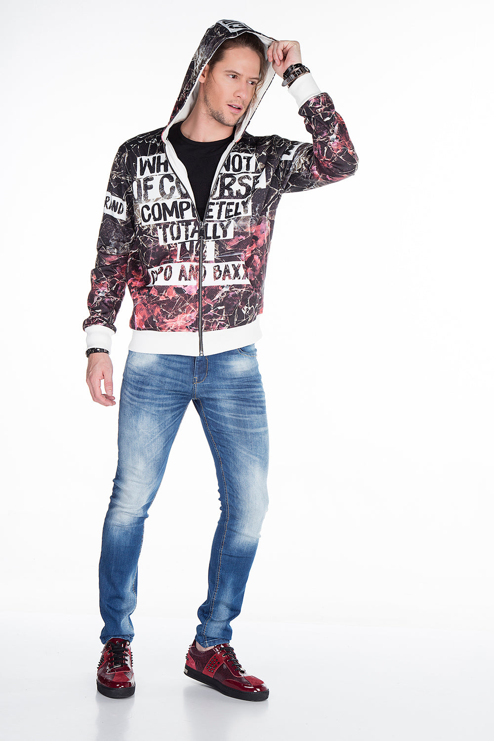 CL270 Felpa uomo con stampe