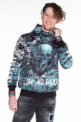 CL271 Heren hoodie met coole allover-print