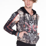 Sweat à capuche Cl272 Men avec imprimé allover cool
