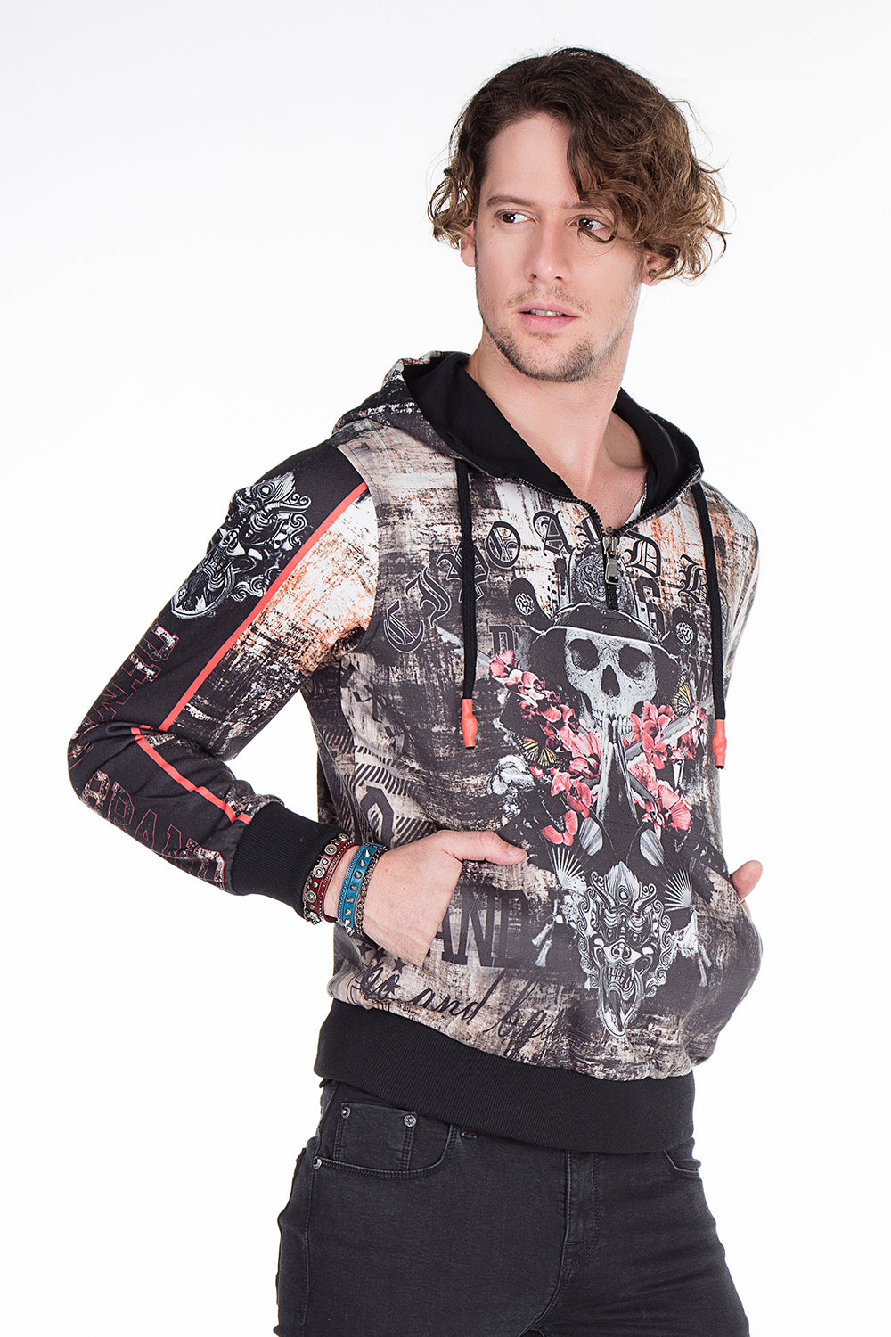 CL272 Sudadera estampada para hombre