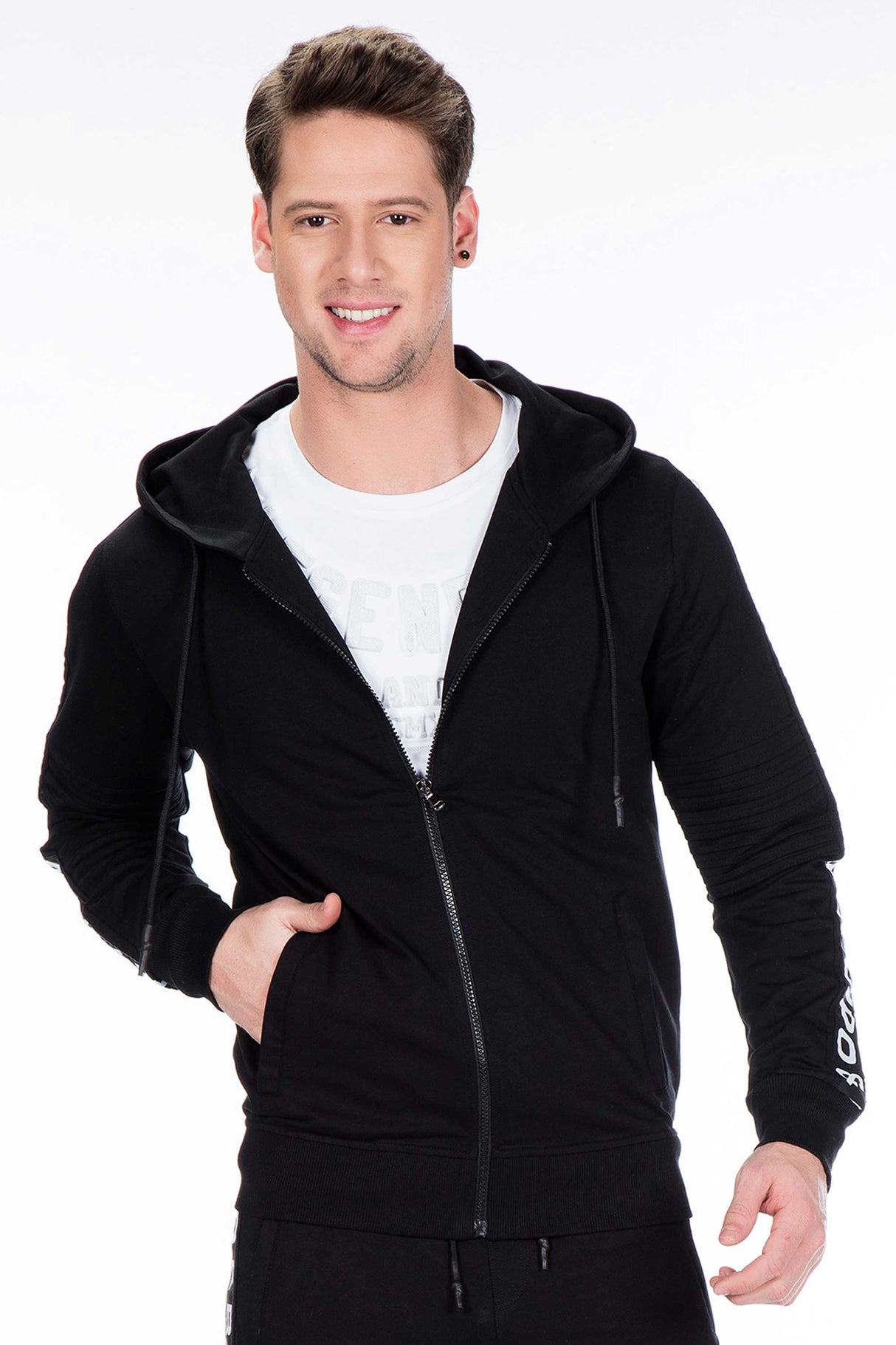 CL292 Chaqueta de sudor para hombres en un look deportivo clásico