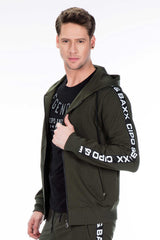 CL292 Chaqueta de sudor para hombres en un look deportivo clásico