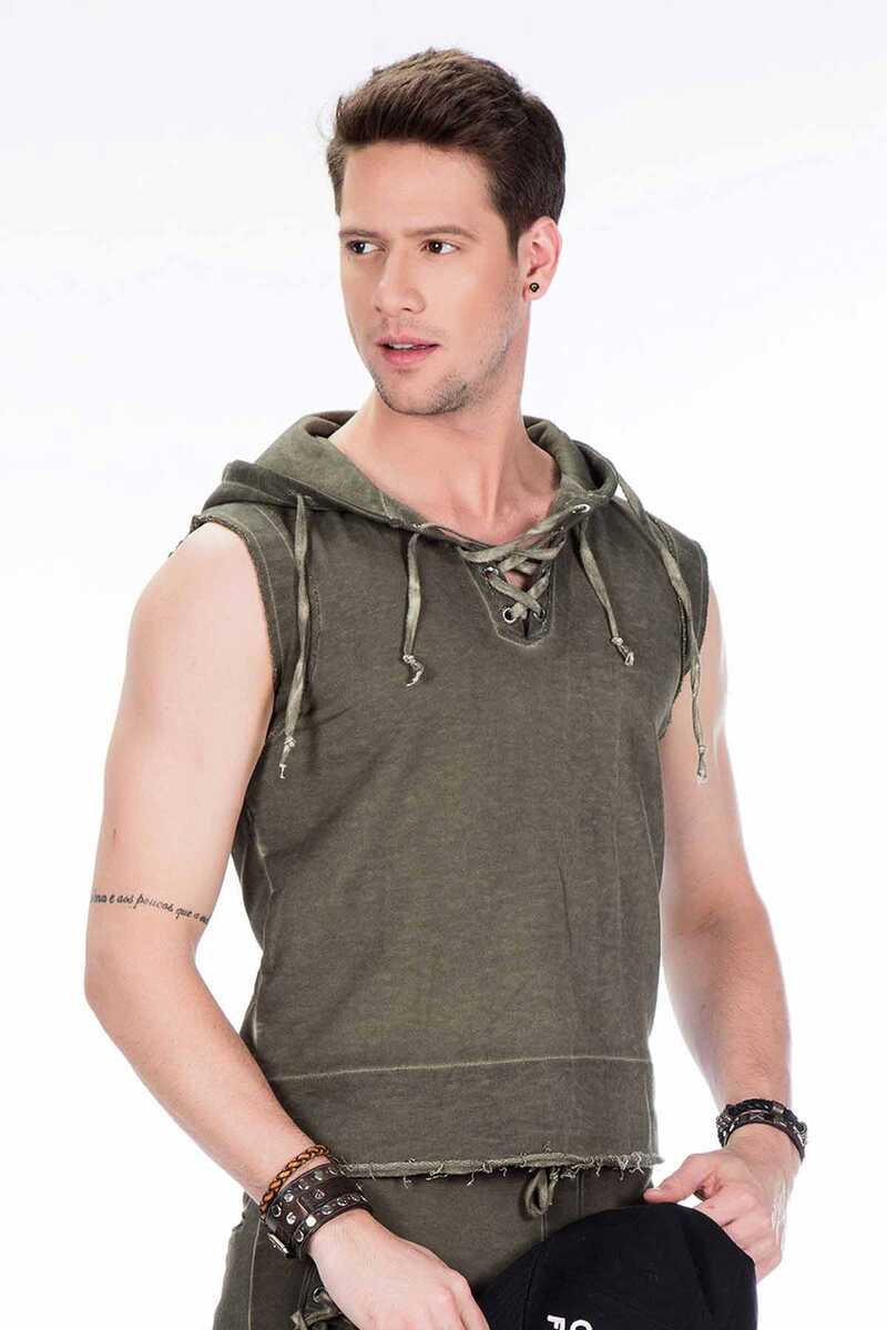 CL298 Men Sweinshirt en diseño sin mangas