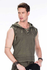 CL298 Men Sweinshirt en diseño sin mangas