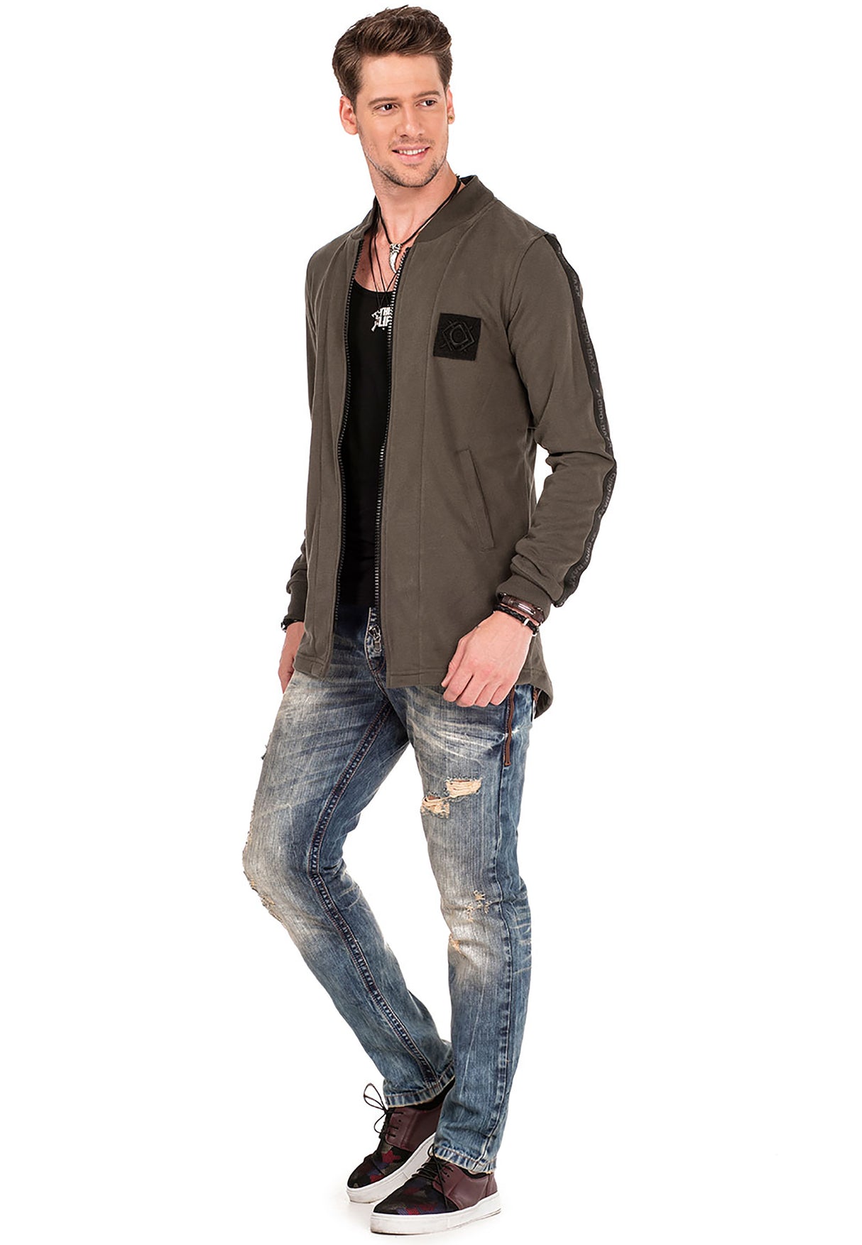 CL305 Herren SweatjackemMit Layeroptik