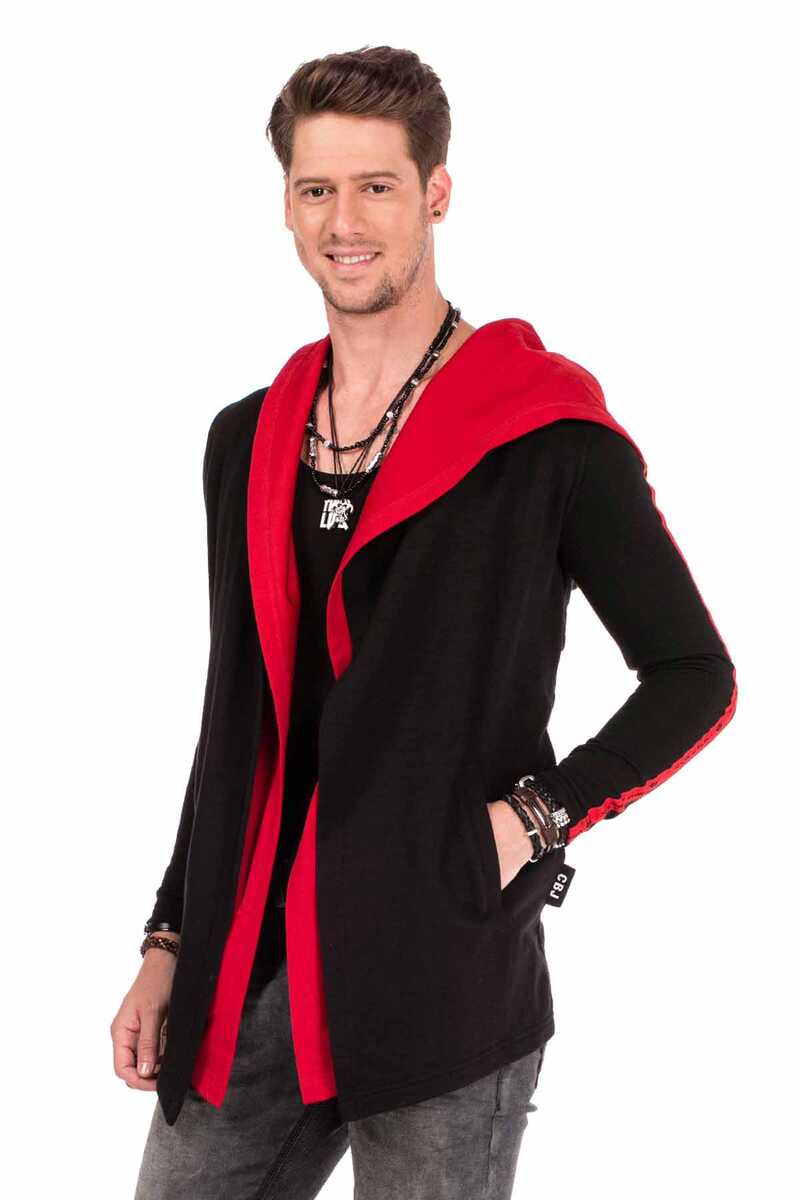 CL306 Herren Sweatjacke mit praktischer Kapuze
