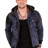 CL310 Cardigan en cuir pour hommes