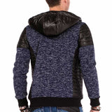 CL310 Cardigan en cuir pour hommes