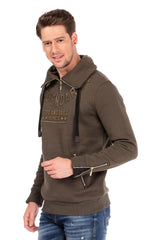 CL324 Felpa uomo con collo alto