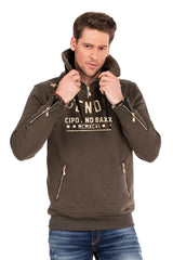 CL324 Felpa uomo con collo alto
