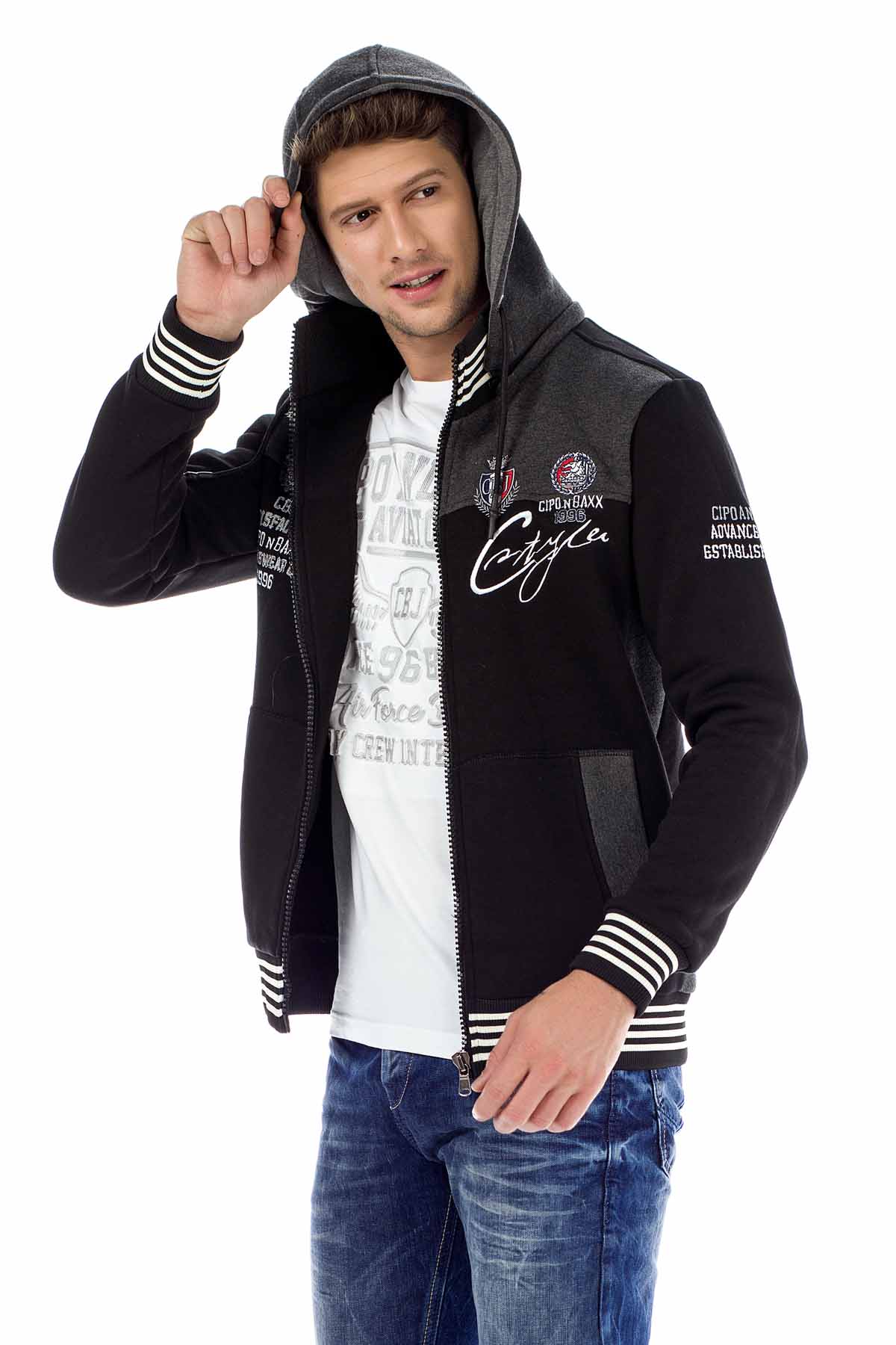 CL327 HERREN HOODIE SWEATJACKET