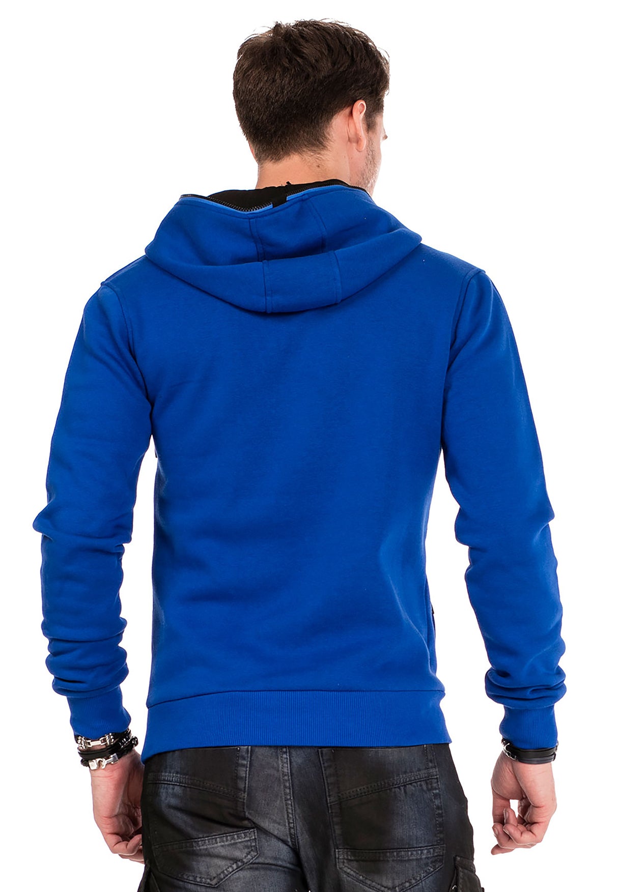 CL329 Men Hooded Sweatshirt met ritssluiting