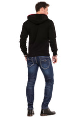 CL329 Men Hooded Sweatshirt met ritssluiting