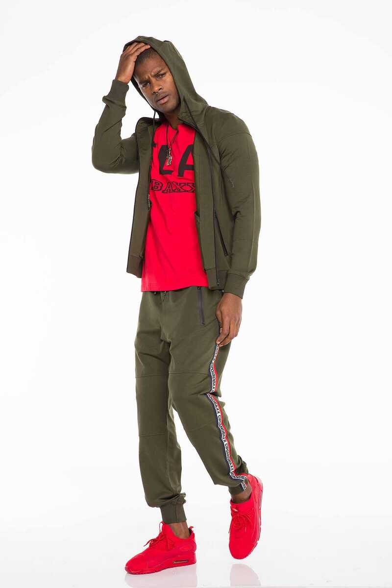 CL346 Chaqueta de sudor para hombres con tiras de marca CB