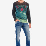 CL351 Maglia da uomo lunga maschile con stampa