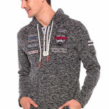 CL359 Sweat à capuche pour homme avec patchs